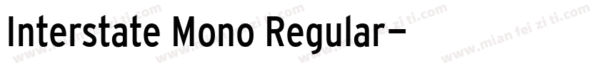 Interstate Mono Regular字体转换